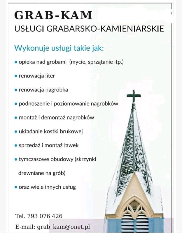 GRAB-KAM usługi Grabarsko-kamieniarskie